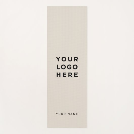 Instagramm für kundenspezifische Beige-Firmenlogos Yogamatte (Vorderseite)