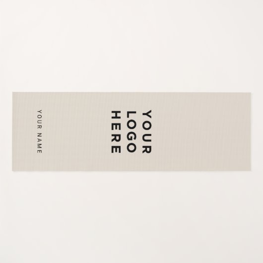 Instagramm für kundenspezifische Beige-Firmenlogos Yogamatte (Vorderseite (Horizontal))