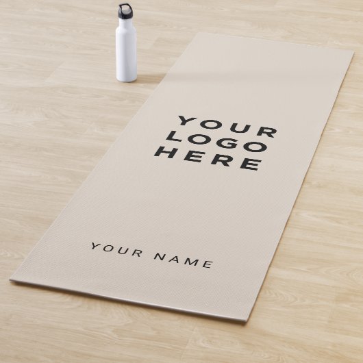 Instagramm für kundenspezifische Beige-Firmenlogos Yogamatte (Beispiel)
