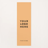 Instagramm für kundenspezifische Orange-Firmenlogo Yogamatte (Vorderseite)