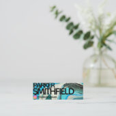 Instagramm für Künstlerische Aquarellbilder Mini Visitenkarte (Stehend Vorderseite)