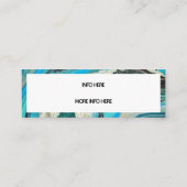 Instagramm für Künstlerische Aquarellbilder Mini Visitenkarte (Rückseite)