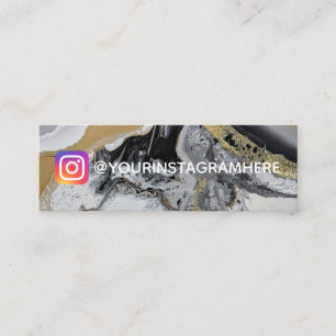 Instagramm für Spritzer-Social-Media-Gold Mini Visitenkarte