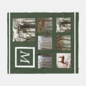 Instagramm Ihre Bilder benutzerdefiniert Collage M Fleecedecke (Vorderseite (Horizontal))