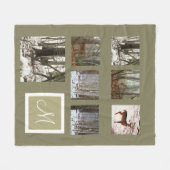 Instagramm Ihre Bilder benutzerdefiniert Collage M Fleecedecke (Vorderseite (Horizontal))