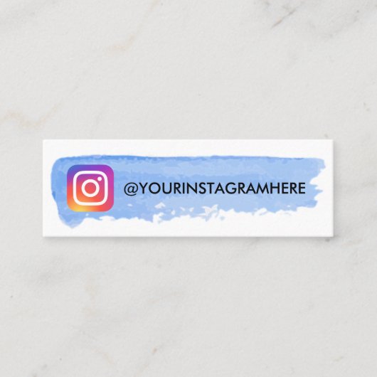 Instagramm Mini Visitenkarte (Vorderseite)