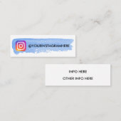 Instagramm Mini Visitenkarte (Vorne/Hinten)