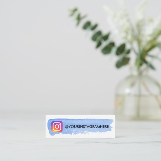 Instagramm Mini Visitenkarte (Stehend Vorderseite)