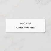 Instagramm Mini Visitenkarte (Rückseite)