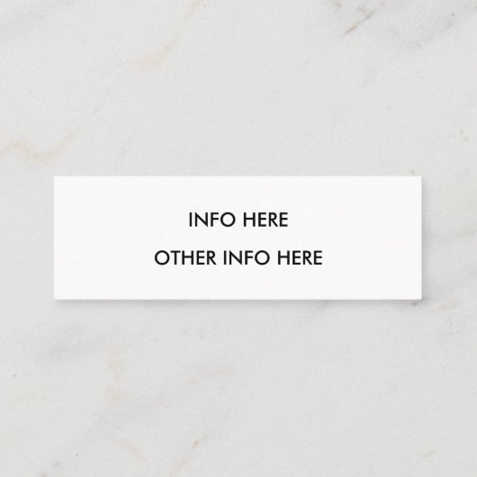 Instagramm Mini Visitenkarte (Rückseite)