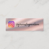 Instagramm Mini Visitenkarte (Vorderseite)