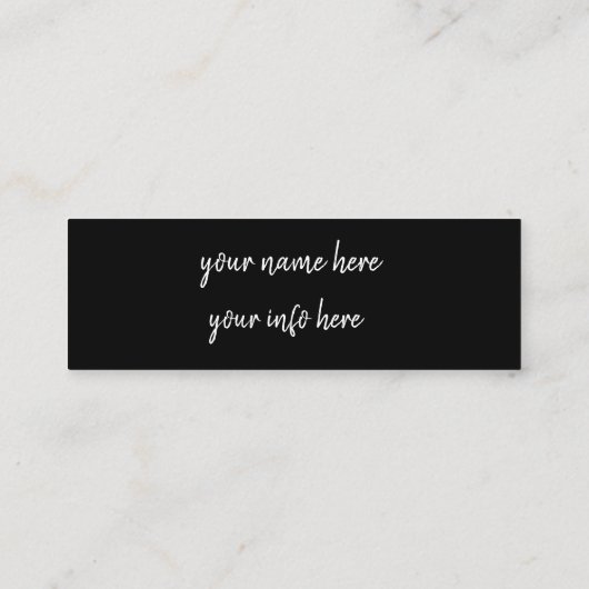 Instagramm Mini Visitenkarte (Rückseite)