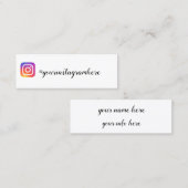 Instagramm Mini Visitenkarte (Vorne/Hinten)