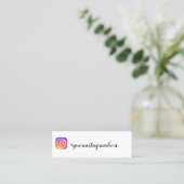 Instagramm Mini Visitenkarte (Stehend Vorderseite)
