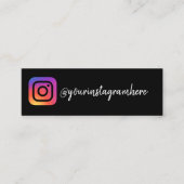 Instagramm Mini Visitenkarte (Vorderseite)