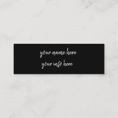 Instagramm Mini Visitenkarte (Rückseite)