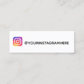 Instagramm Mini Visitenkarte (Vorderseite)
