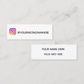 Instagramm Mini Visitenkarte (Vorne/Hinten)