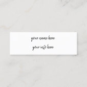 Instagramm Mini Visitenkarte (Rückseite)