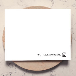 Instagramm-Note-Karte | Hinweis für den Installati Mitteilungskarte