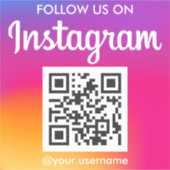 Instagramm QR Code Aufkleber (Vorderseite)
