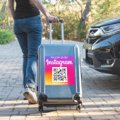 Instagramm QR Code Aufkleber (Koffer Insitu)