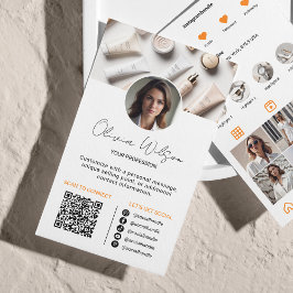 Instagramm-Scan zum Verbinden des QR-Codebereichs Visitenkarte