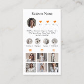 Instagramm-Scan zum Verbinden des QR-Codebereichs Visitenkarte (Vorderseite)