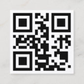 Instagramm-Symbol und QR-Code-Visitenkarte Quadratische Visitenkarte (Vorderseite)