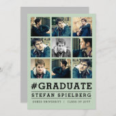 Instagrammte Ankündigung des Abschlusses 9 Foto (Vorne/Hinten)