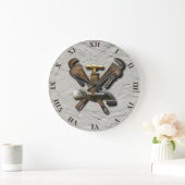 Installateur für Abwasserentwässerung Große Wanduhr (Zuhause)