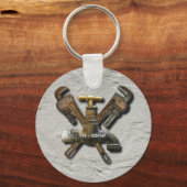 Installateur für Abwasserentwässerung Schlüsselanhänger (Vorderseite)