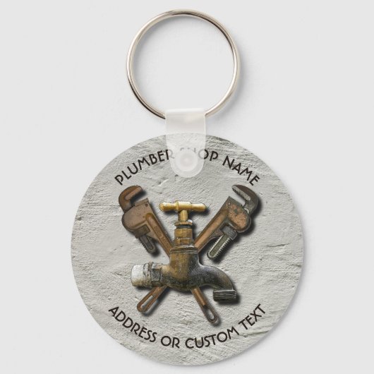 Installateur für Wasserentwässerung Schlüsselanhänger (Vorderseite)