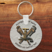 Installateur für Wasserentwässerung Schlüsselanhänger (Vorderseite)