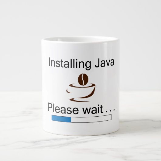Installation der Java-Kaffee-Tasse Jumbo-Tasse (Vorderseite)