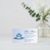 Installation der Wasserfunktion blau Visitenkarte (Stehend Vorderseite)