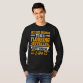 Installation des Fußbodeninstallationsinstallators T-Shirt (Vorne ganz)