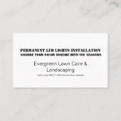 Installation des permanenten LED-Fotos Visitenkarte (Rückseite)