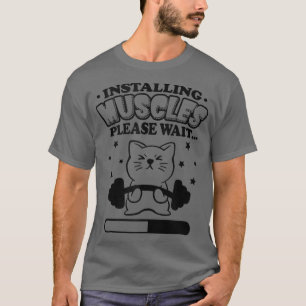 Installation Muskeln Funny Cat Mama Workout Gym Lo T-Shirt