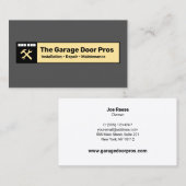 Installation und Reparatur der Garagentore Visitenkarte (Vorne/Hinten)