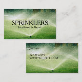 Installation und Reparatur von Sprinkleranlagen Visitenkarte (Vorne/Hinten)