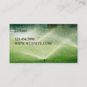 Installation und Reparatur von Sprinkleranlagen Visitenkarte (Rückseite)