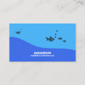 Installation und Wartung des Aquariums - Fisch Visitenkarte (Vorderseite)