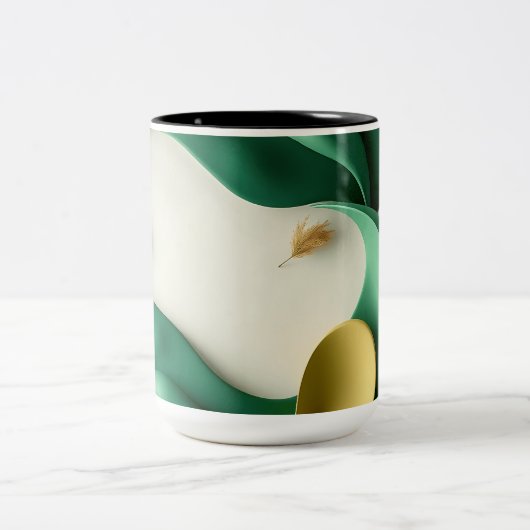 Installation von Bio Fahreigenschaften Zweifarbige Tasse (Mittel)