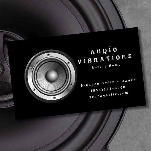 Installation von Black Audio Stereo Visitenkarte