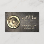 Installation von Grunge Metal Car Audio Stereo Lau Visitenkarte (Vorderseite)