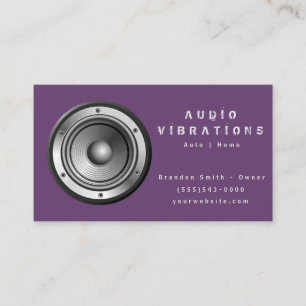 Installation von lila-Audio-Stereo Visitenkarte