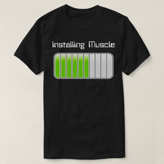 Installation von Muskel 1 T-Shirt (Design vorne)