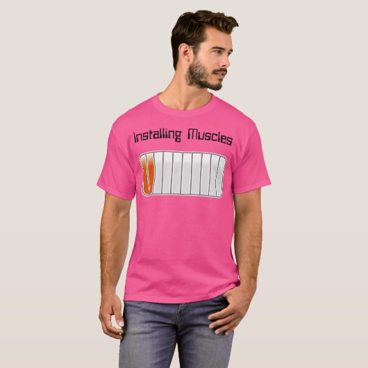 Installation von Muskeln 20 - Bodybuilding Gewicht T-Shirt (Vorne ganz)