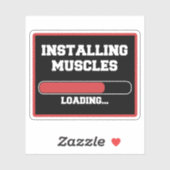 Installation von Muskeln Aufkleber (Blatt)